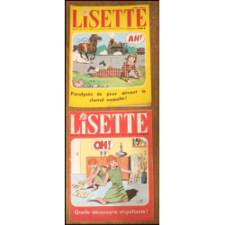 Lot 2 Lisette magazines N°40 et 41 1966 vintage