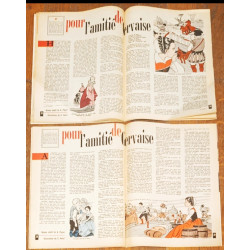 Lot 2 Lisette magazines N°40 et 41 1966 vintage