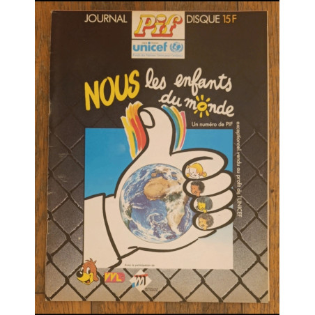 Pif spécial Unicef N°1077 1990 vintage