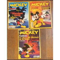 Lot de 3 Journaux de Mickey spécial Mystère 1998 vintage