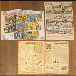 Lot Journal de Mickey spécial anniversaire N°2500 + 2 facs similés vintage