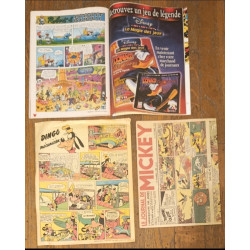 Lot Journal de Mickey spécial anniversaire N°2500 + 2 facs similés vintage