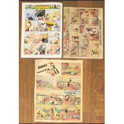 Lot Journal de Mickey spécial anniversaire N°2500 + 2 facs similés vintage