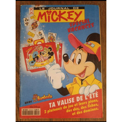 Journal de Mickey N°2142H avec valise de l'été Bamboula 1993 vintage