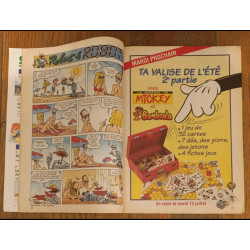 Journal de Mickey N°2142H avec valise de l'été Bamboula 1993 vintage