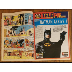 Pif N°1066 avec grand Poster Batman 1989 vintage