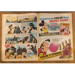 Journal de Mickey N°1722 avec cadeau Transfert Zorro 1985 vintage
