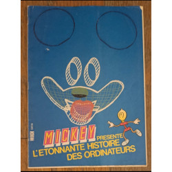 Journal de Mickey N°1895 avec cadeau livret ordinateurs 1988 vintage