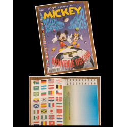 Journal de Mickey N°2398 avec cadeau coupe du monde 1998 ⚽ panneau d'affichage 1998 vintage