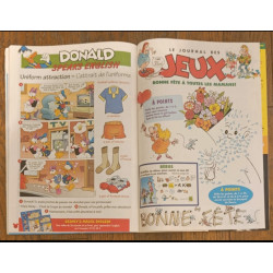 Journal de Mickey N°2398 avec cadeau coupe du monde 1998 ⚽ panneau d'affichage 1998 vintage