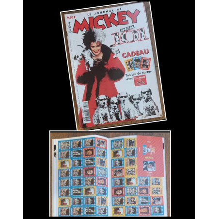 Journal de Mickey N°2337 avec cadeau jeu 101 dalmatiens 1997 vintage