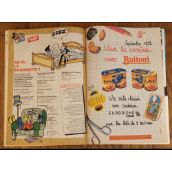 Journal de Mickey N°2098 avec cadeau Super pot à crayons + fiches 1992 vintage