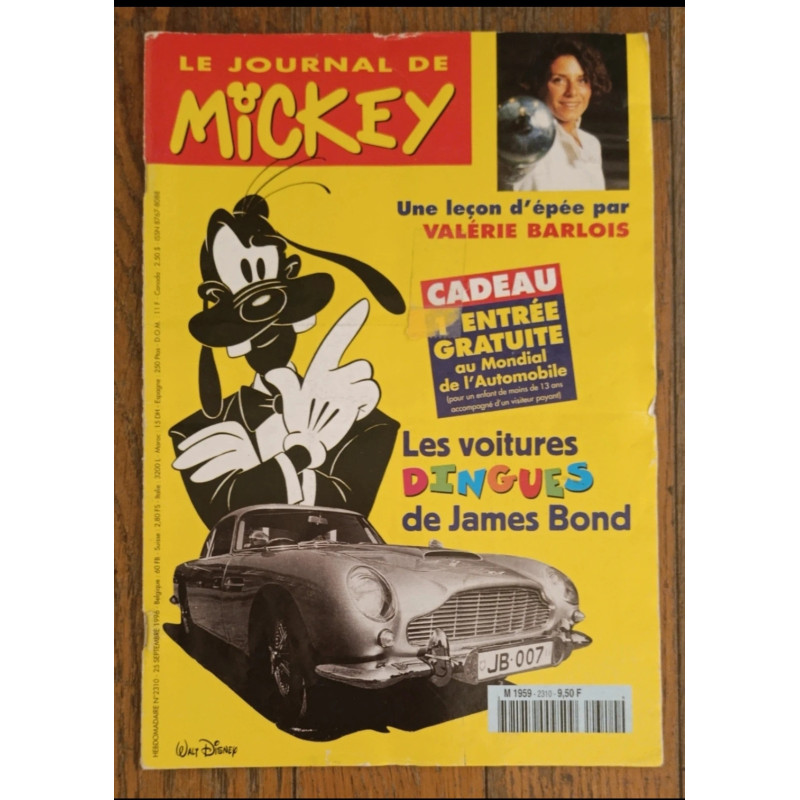Journal de Mickey N°2320 avec fiches 1996 vintage