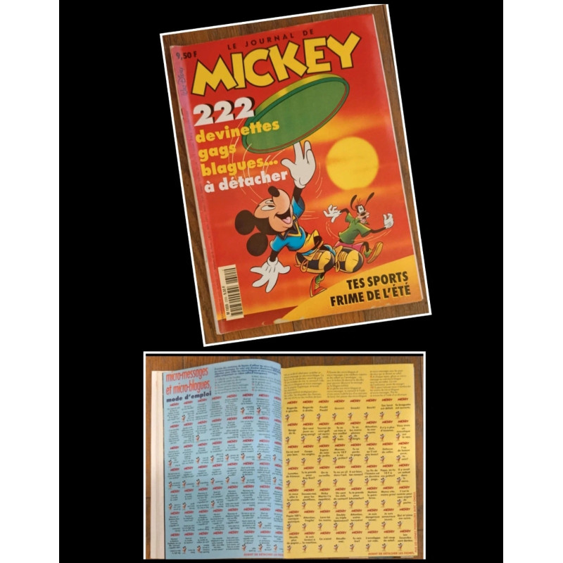 Journal de Mickey N°2355 avec cadeau + fiches 1997 vintage
