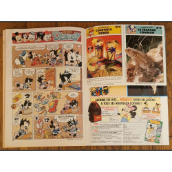 Journal de Mickey N°2098 avec cadeau Super pot à crayons + fiches 1992 vintage