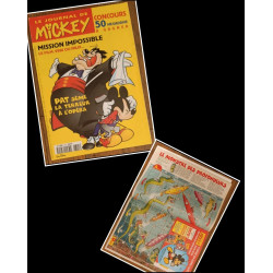 Journal de Mickey N°2315 avec 4 fiches jeux + poster jeu 1996 vintage