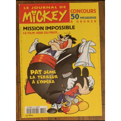 Journal de Mickey N°2315 avec 4 fiches jeux + poster jeu 1996 vintage