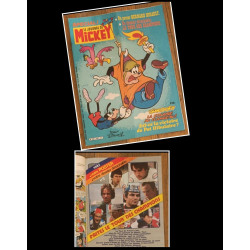 Journal de Mickey N°1465 avec cadeau Poster Bernard Hinault 1980 vintage