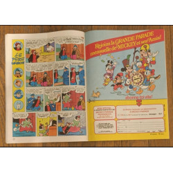 Journal de Mickey N°1465 avec cadeau Poster Bernard Hinault 1980 vintage