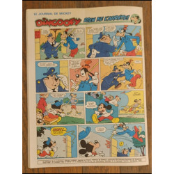Journal de Mickey N°1465 avec cadeau Poster Bernard Hinault 1980 vintage