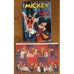 Journal de Mickey N°2329 spécial Magie avec cadeau + fiches 1997 vintage