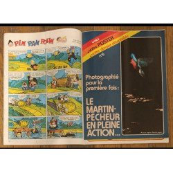 Journal de Mickey N°1467 avec Poster Martin-pêcheur 1980 vintage