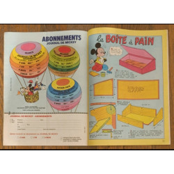 Journal de Mickey N°1467 avec Poster Martin-pêcheur 1980 vintage