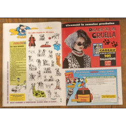 Journal de Mickey N°2336 avec cadeau autocollants Les 101 dalmatiens 1997 vintage