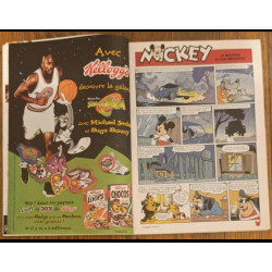 Journal de Mickey N°2328 avec cadeau autocollants Dingo et Max 1997 vintage