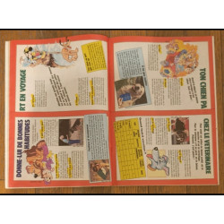Journal de Mickey N°1918 avec mini guide du chien 1989 vintage