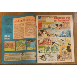 Journal de Mickey N°1258 Happy birthday america avec cadeau tableau 1976 vintage