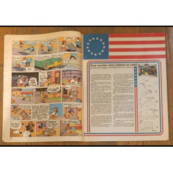 Journal de Mickey N°1258 Happy birthday america avec cadeau tableau 1976 vintage