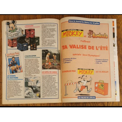 Journal de Mickey N°2087 avec cadeau  Transfert + fiches 1992 vintage