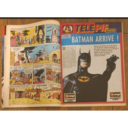 Pif gadget N°1066 spécial Batman avec grand Poster  Batman 1989 vintage