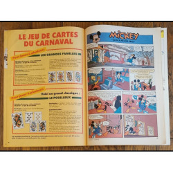 Journal de Mickey N°2121 avec cadeau 32 cartes + fiches 1993 vintage