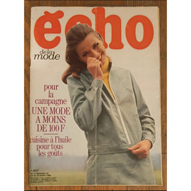 Echo de la mode magazine N°12 1969 vintage