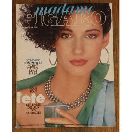 Madame Figaro magazine N°12405 1984 vintage