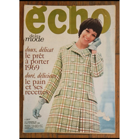 Echo de la mode magazine N°6 1969 vintage