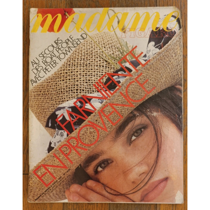 Madame Figaro magazine N °13325 1987 vintage