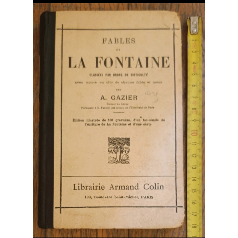 Ancien livre Les Fables de La Fontaine 1938