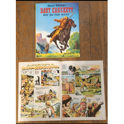 Lot Davy Crockett livre 1956 + Journal de Mickey avec Bd 1986 N°1756 vintage