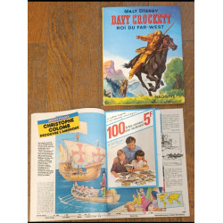 Lot Davy Crockett livre 1956 + Journal de Mickey avec Bd 1986 N°1756 vintage