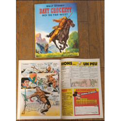 Lot Davy Crockett livre 1956 + Journal de Mickey avec Bd 1986 N°1756 vintage
