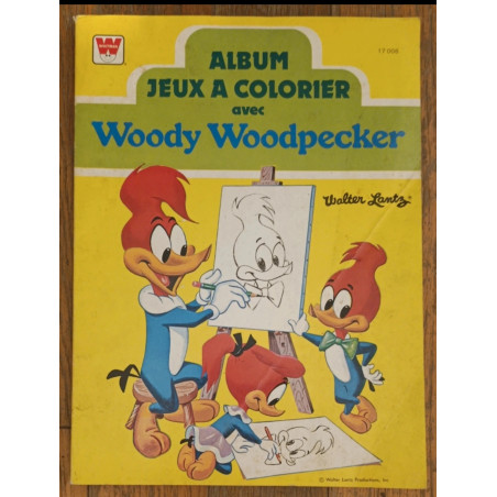 Ancien livre Woody Woodpecker 1981 pour apprendre à dessiner vintage