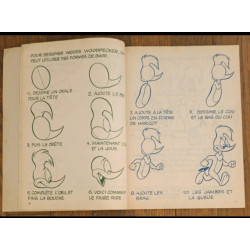 Ancien livre Woody Woodpecker 1981 pour apprendre à dessiner vintage