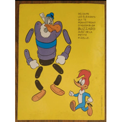 Ancien livre Woody Woodpecker 1981 pour apprendre à dessiner vintage