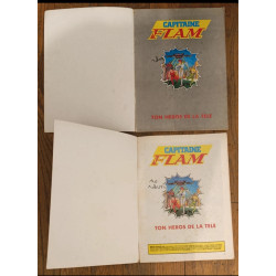 Lot de 2 anciens livres Capitaine Flam N° spécial 5 bis et 10 bis 1981 vintage
