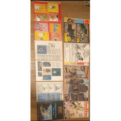 Lot de 18 anciens magazines Tintin Années 70 vintage