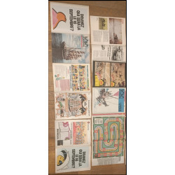 Lot de 18 anciens magazines Tintin Années 70 vintage