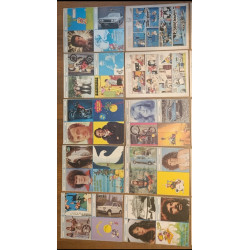 Lot de 18 anciens magazines Tintin Années 70 vintage
